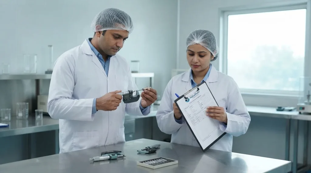 ss 316l filling needle quality inspection