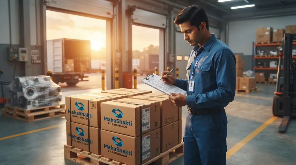 modular pharma machine parts ready for dispatch