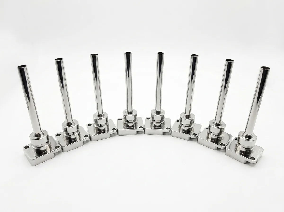 plunger filling machine part stoper guides