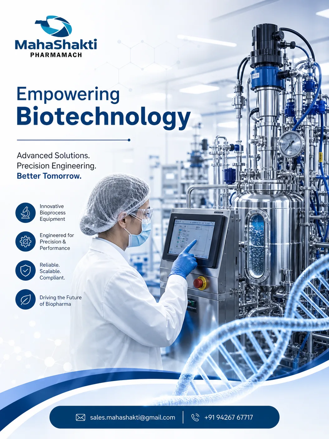 reliable biotechnology equipment for pharma manufacturing