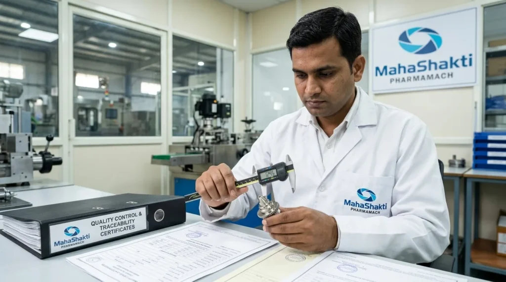 testing pharma spare parts