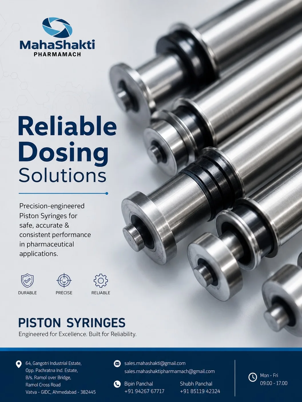 precision piston syringes